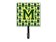 Letter M Football Green and Yellow Leash or Key Holder CJ1075 MSH4