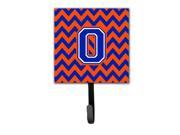 Letter O Chevron Orange and Blue Leash or Key Holder CJ1044 OSH4