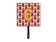 Letter C Football Maroon and Gold Leash or Key Holder CJ1081 CSH4