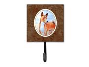 Red and White Basenji Leash or Key Holder 7223SH4