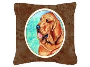 Bloodhound Fabric Decorative Pillow 7224PW1414