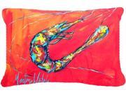 Shrimp Seafood Three Canvas Fabric Decorative Pillow