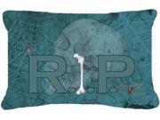 RIP Rest in Peace with spider web Halloween Canvas Fabric Decorative Pillow