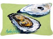 Oysters Two Shells Canvas Fabric Decorative Pillow