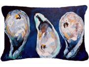 Oysters Give Me More Canvas Fabric Decorative Pillow