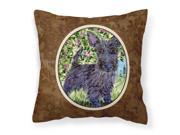 Scottish Terrier Decorative Canvas Fabric Pillow