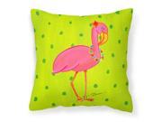 Bird Flamingo Decorative Canvas Fabric Pillow