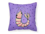 Shrimp Decorative Canvas Fabric Pillow