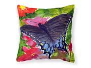 Butterfly Decorative Canvas Fabric Pillow