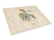 Palm Tree Glass Cutting Board Large