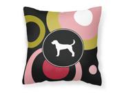 American Foxhound Decorative Canvas Fabric Pillow