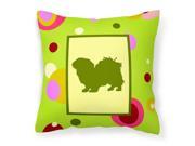 Tibetan Spaniel Decorative Canvas Fabric Pillow