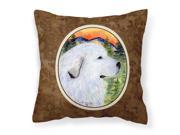 Great Pyrenees Decorative Canvas Fabric Pillow