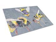 Bee Bees Times Three Glass Cutting Board Large