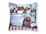 Barq s and old washtub Decorative Canvas Fabric Pillow