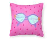 Sunglasses Decorative Canvas Fabric Pillow