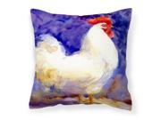 Bird Rooster Decorative Canvas Fabric Pillow