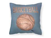 Basketball Canvas Fabric Decorative Pillow