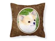 Chihuahua Decorative Canvas Fabric Pillow