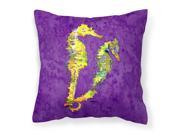 Seahorse Decorative Canvas Fabric Pillow