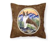 Boston Terrier Decorative Canvas Fabric Pillow