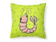 Shrimp Decorative Canvas Fabric Pillow