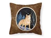 Starry Night Australian Cattle Dog Decorative Canvas Fabric Pillow