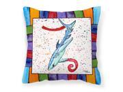 Beach and Seafood Decorative Canvas Fabric Pillow 8449