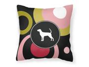 Coonhound Decorative Canvas Fabric Pillow