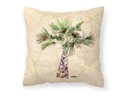 Palm Tree Fabric Decorative Pillow 8480PW1414