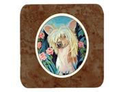 Set of 4 Chinese Crested Foam Coasters 7087FC