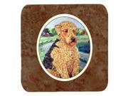 Set of 4 Airedale Terrier Foam Coasters 7096FC