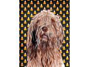 Otterhound Candy Corn Halloween Flag Canvas House Size SC9661CHF