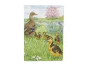 Female Mallard Duck Ducklings Flag Garden Size ASA2105GF