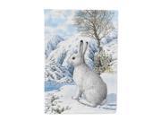 Mountain Hare White Rabbit Flag Garden Size ASA2037GF