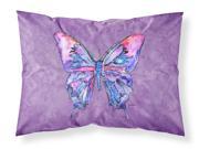Butterfly on Purple Moisture wicking Fabric standard pillowcase