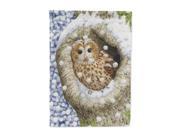 Tawny Owl in the Tree Flag Canvas House Size ASA2060CHF