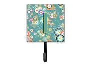 Letter I Circle Circle Teal Initial Alphabet Leash or Key Holder CJ2015 ISH4