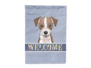 Jack Russell Terrier Welcome Flag Garden Size BB1388GF