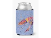 Shrimp on blue Can or Bottle Beverage Insulator Hugger