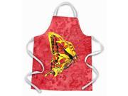 Butterfly on Red Apron