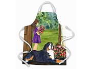 Little Girl with her Bernese Mountain Dog Apron