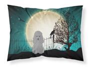Halloween Scary Poodle Silver Fabric Standard Pillowcase BB2258PILLOWCASE