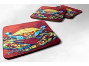 Set of 4 Crab Wrinkles Foam Coasters