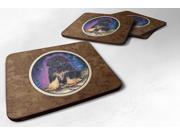 Starry Night Tibetan Mastiff Foam Coasters Set of 4