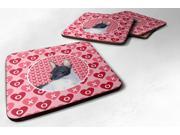 Set of 4 Rat Terrier Foam Coasters