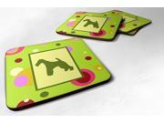 Set of 4 Fox Terrier Foam Coasters
