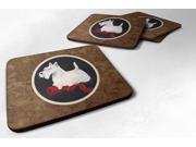 Set of 4 Scottish Terrier Foam Coasters
