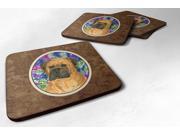Set of 4 Bullmastiff Foam Coasters