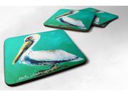 Set of 4 Bird Pelican Lightin Up Foam Coasters